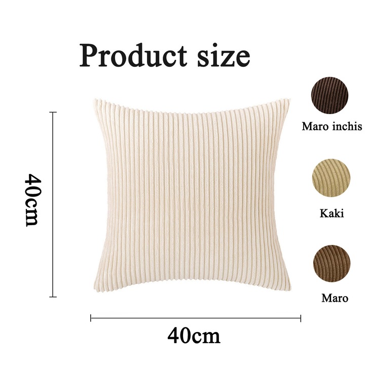 Set 4 husa perna, ZGGZERG, Inchidere cu fermoar, Nu se estompeaza, Usor de demolat, Moale, Respirabil, Rezistent la praf, Design Estetic, Elastica, Lavabila, Reutilizabile, Ideal Pentru Living, Dormitor, Poliester, 40*40cm, Multicolor