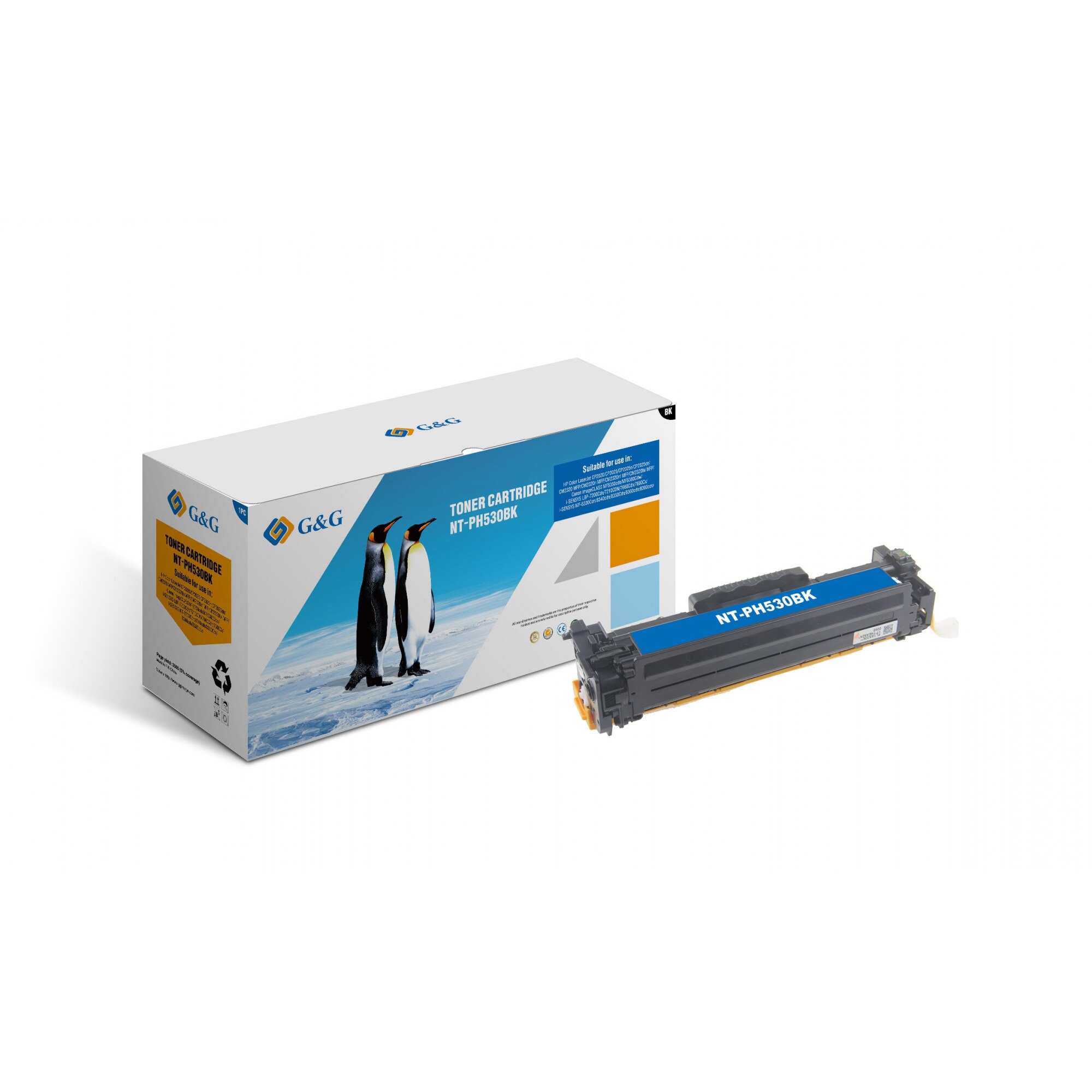Cartus Toner G&G compatibil cu HP CC530A, 3500 pag, black
