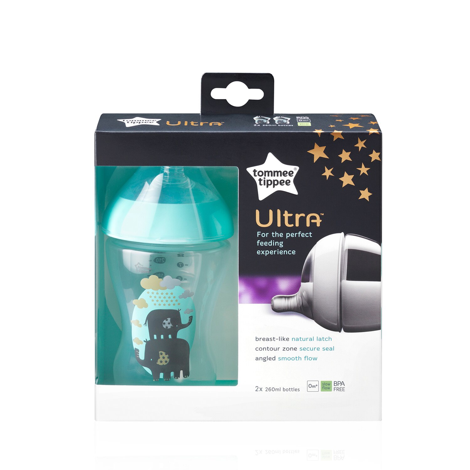 Butelka Tommee Tippee Ultra 260 ml 2 szt. Niebieska kup Butelka Tommee Tippee Ultra 260 ml 2 szt. Niebieska kup