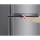 Frigider cu doua usi LG GTB574PZHZD, 438 l, Clasa E, Display LED, No Frost, Compresor Liniar, Smart Diagnosis, Wifi, Racire prin usa, H 178 cm, Argintiu