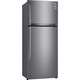 Frigider cu doua usi LG GTB574PZHZD, 438 l, Clasa E, Display LED, No Frost, Compresor Liniar, Smart Diagnosis, Wifi, Racire prin usa, H 178 cm, Argintiu