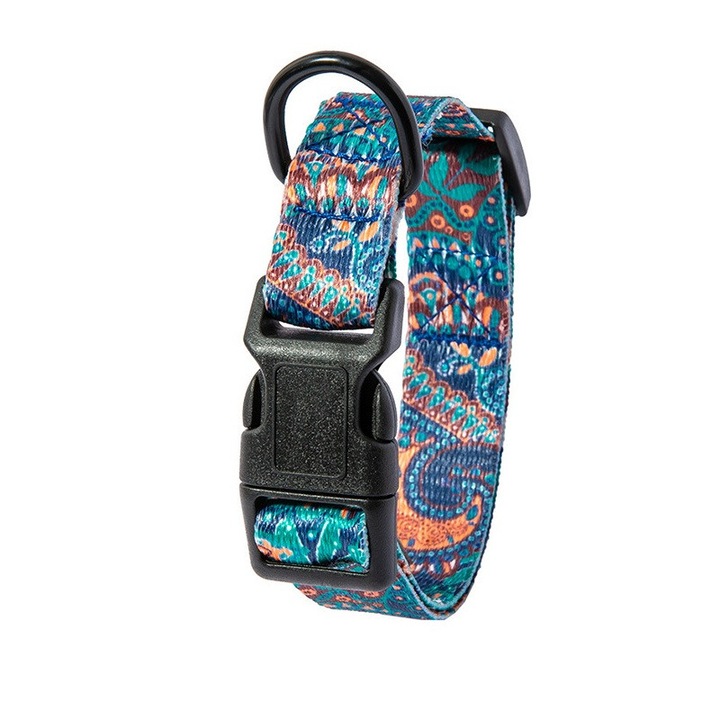 Zgarda Reglabila pentru Pisici si Caini - Culori Vibrante, Material Rezistent, Dimensiune Universala