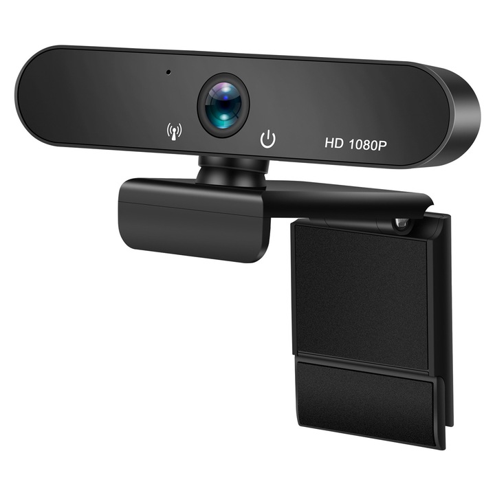 Camera Web, FullHD 4K, Rezolutie 4096x2160, 30fps, Autofocus, Microfon, USB, Plug and Play, Negru