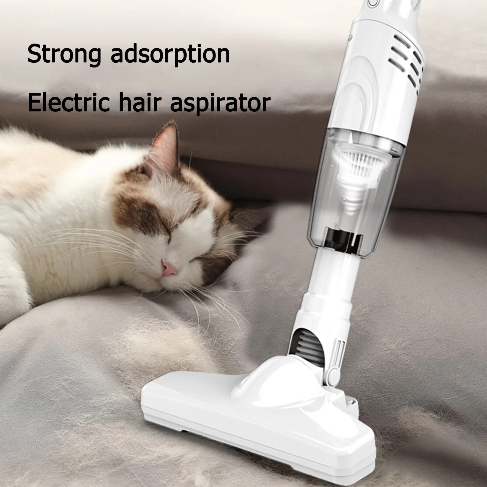 Aspirator fara fir YANYXR, 30 min autonomie, filtru HEPA, alb, 4800PA