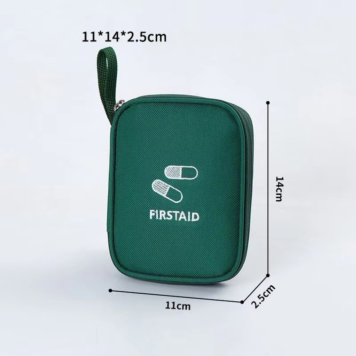 OEM Gyógyszertároló táska, 11cmx2.5cmx14cm, Kék, Zöld, Piros, Alkalmas laptophoz, Utazáshoz, Üzleti útra, Otthonra, Kültérre, Orvosi táska diákoknak, Poliészter tárolótáska