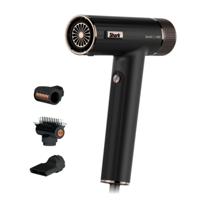 Сешоар Shark SpeedStyle Pro HD731EU, 220-240v, 1750W, 4 температурни настройки, турбо концентратор, черен