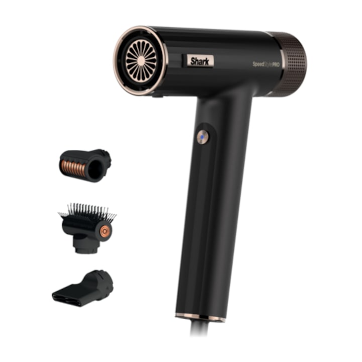 Сешоар Shark SpeedStyle Pro HD731EU, 220-240v, 1750W, 4 температурни настройки, турбо концентратор, черен
