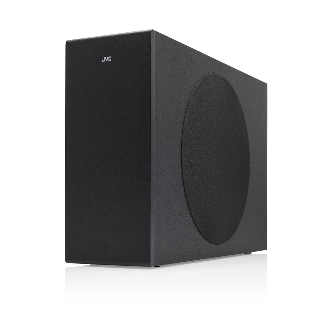 Soundbar 2.1 JVC H-E434B, RMS 200 W, USB, Subwoofer, Bluetooth, Surround Dolby Digital, telecomanda