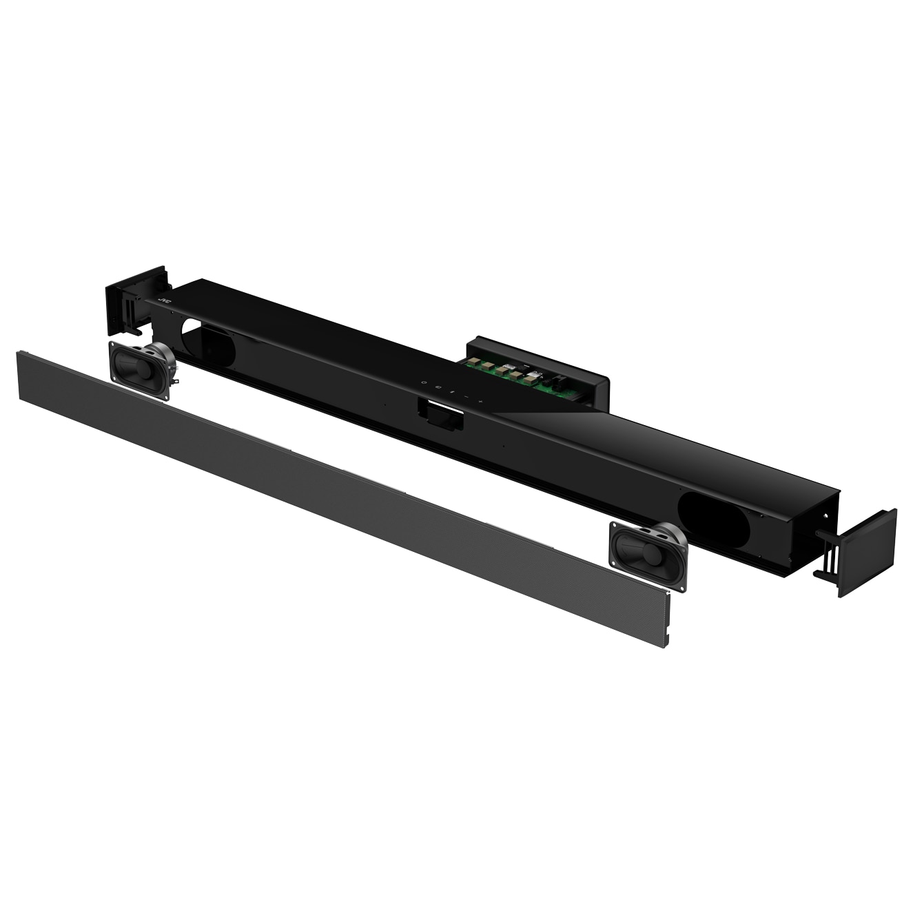 Soundbar 2.1 JVC H-E434B, RMS 200 W, USB, Subwoofer, Bluetooth, Surround Dolby Digital, telecomanda
