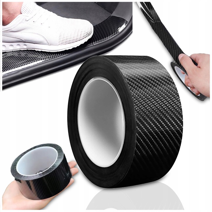 Folie de protectie pentru praguri auto, Pixel, 50mm x 5m, rezistenta