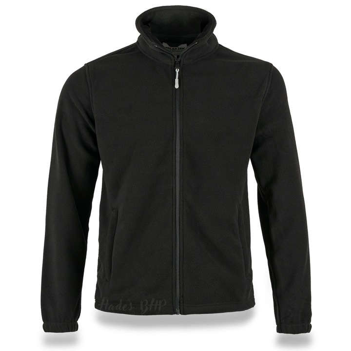 Hanorac Polar Pentru Barbati, Hades, Marimea M, Negru, Material Poliester, Greutate 0, 5 Kg, Fermoar, Unisex