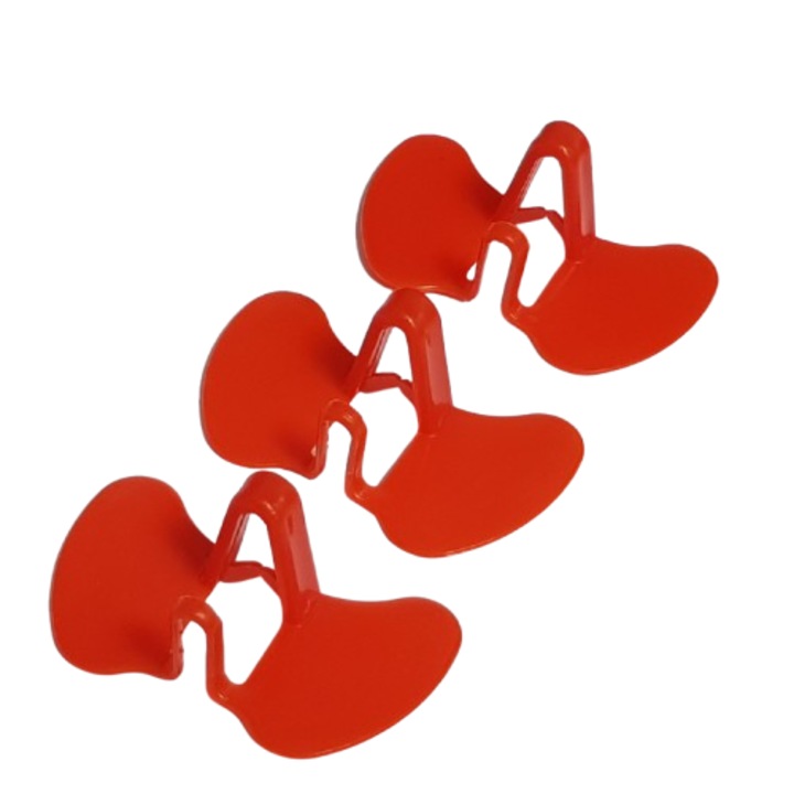 Set 20 bucati Ochelari pentru pasari talie mare 5.8X3.4 Cm, Marimea L, Rosu, Nafpro