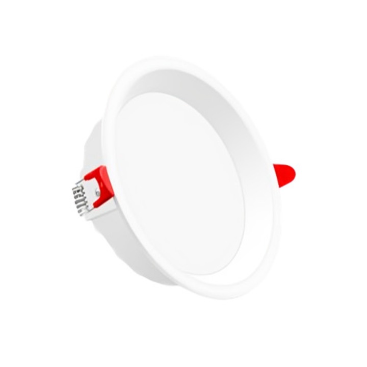 Spot LED, 10W, CCT- Culoarea Luminei Reglabila, Calda/ Neutra /Rece, Flux luminos 1000 lm, Montaj Incastrat, Dimensiuni Ø90x40mm, AC 220-240V, CRI 80, IP20, Autonomie 25.000h, Alb, Century Italia