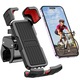 Suport Telefon Pentru Bicicleta, BYONDSELF®, Suport Telefon Pentru Ghidon Pentru Motociclete, Totire la 360°, 4 "5" -7 "0", Negru si Rosu