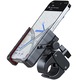 Suport telefon pentru biciclete, BYONDSELF®, rotatie la 360°, compatibil cu scutere electrice, MTB-uri, ATV-uri si motociclete, pentru telefoane de 4,5-7,0 inchi, Negru si rosu lucios