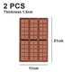 Set 2 forme silicon YANYXR pentru ciocolata si batoane, dreptunghiular, rezistent la temperaturi, 20x10cm