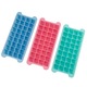 Set forme cuburi de gheata din silicon, 3 bucati, roz+albastru+verde, 36 cavitati fiecare, 9.92"x3.9"x1.14"