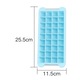 Set forme cuburi de gheata din silicon, 3 bucati, roz+albastru+verde, 36 cavitati fiecare, 9.92"x3.9"x1.14"