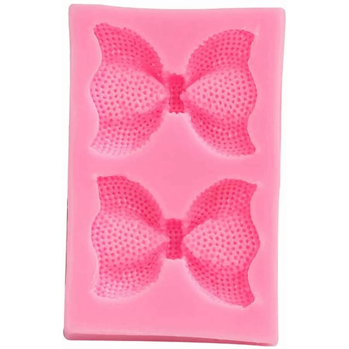 Forma silicon pentru fondant YANYXR, roz, 9x5.5x1.5 cm, fundita