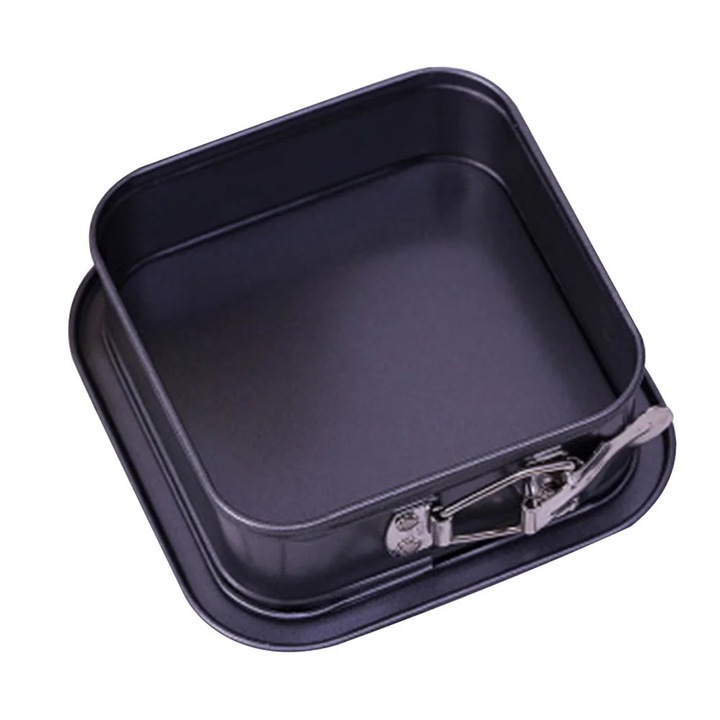 Tava de copt YANYXR, 17.5x21x8cm, carbon steel, neaderenta, cu inel detasabil