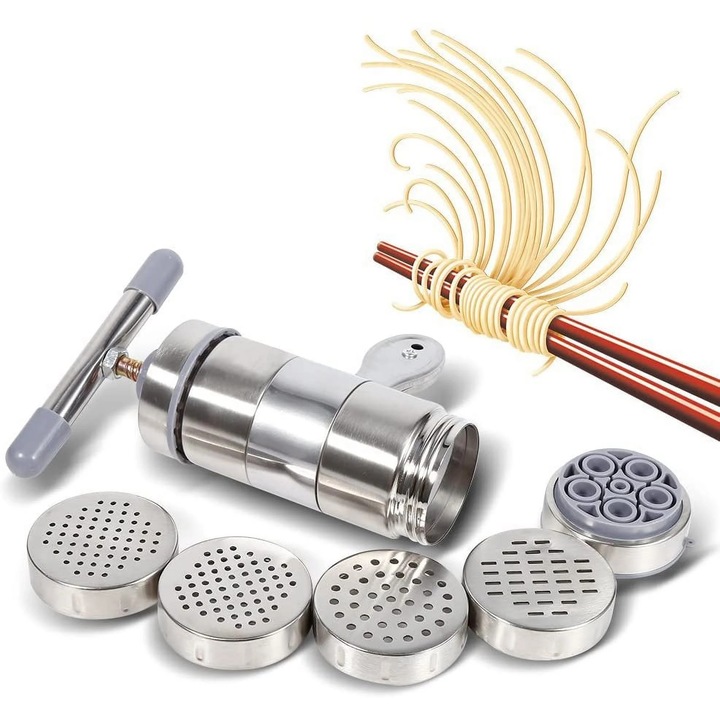 Masina manuala pentru paste YANYXR, inox, 18x6cm
