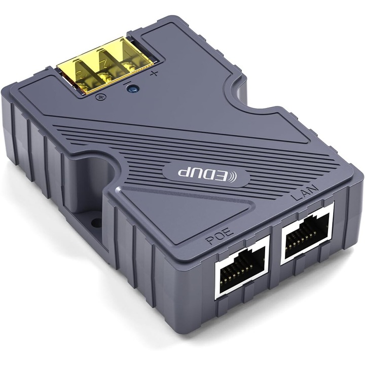 EDUP Starlink PoE injektor, 150W, 10/100/1000M, túlfeszültség-védelemmel, 48~57V