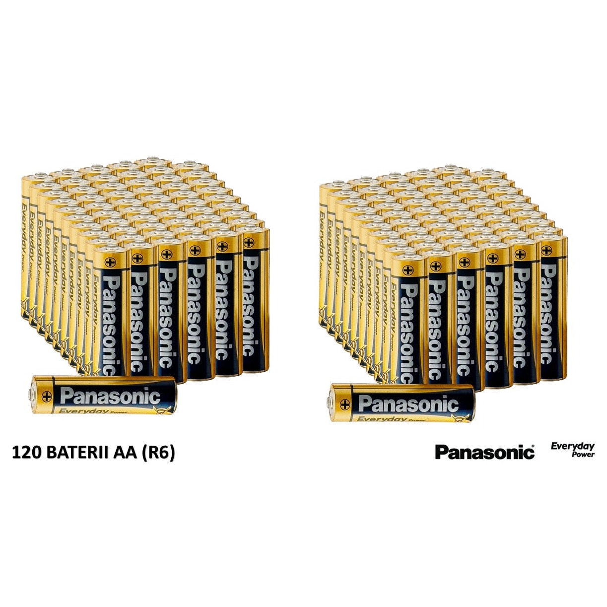 Set baterii Panasonic AA 120 Buc - eMAG.ro