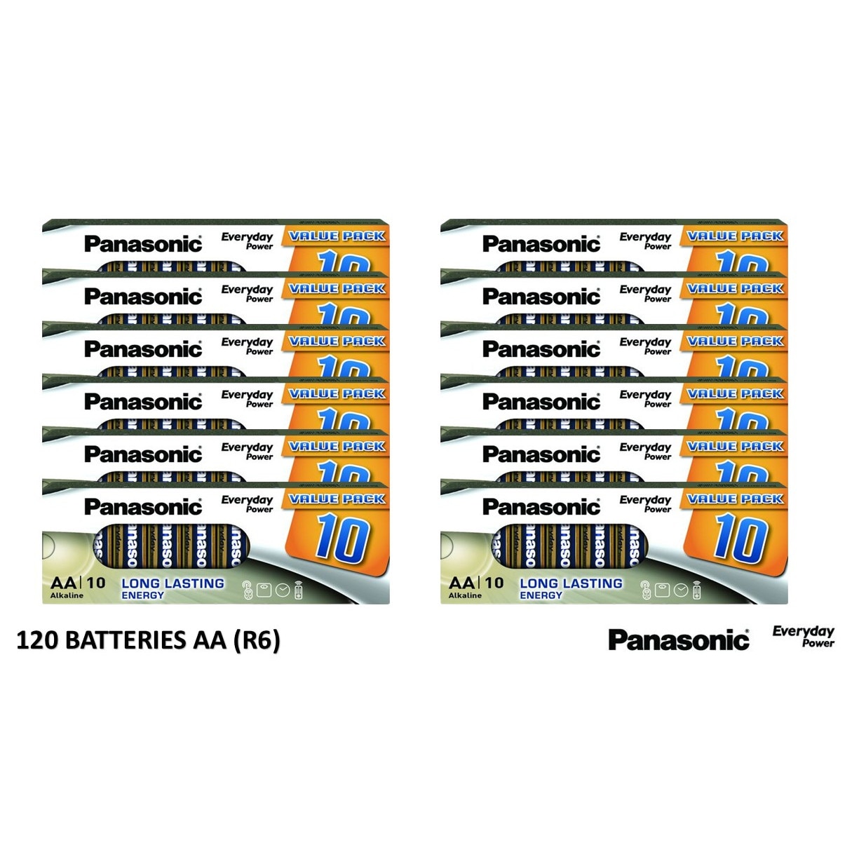 Set baterii Panasonic AA 120 Buc - eMAG.ro