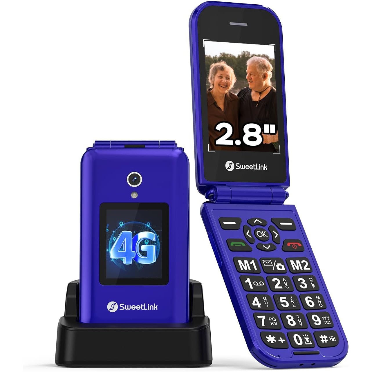 SweetLink F4 PLUS 4G Telefon mobil pentru seniori cu taste mari