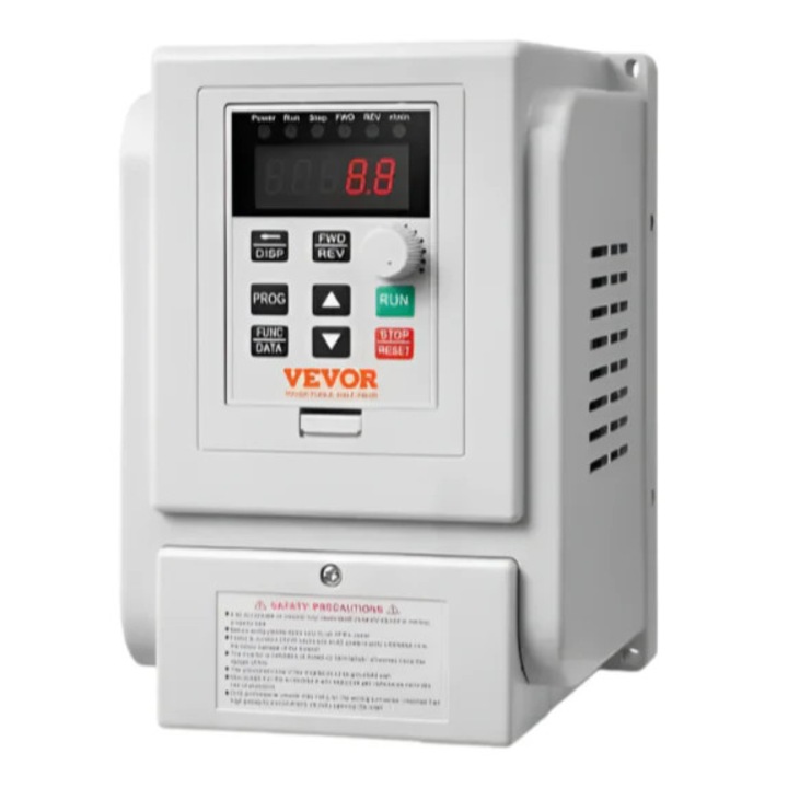 VFD inverter 2.2kW 10A 3HP AC 220V, változtatható sebességszabályozás, 3 fázisú kimenet, fekete