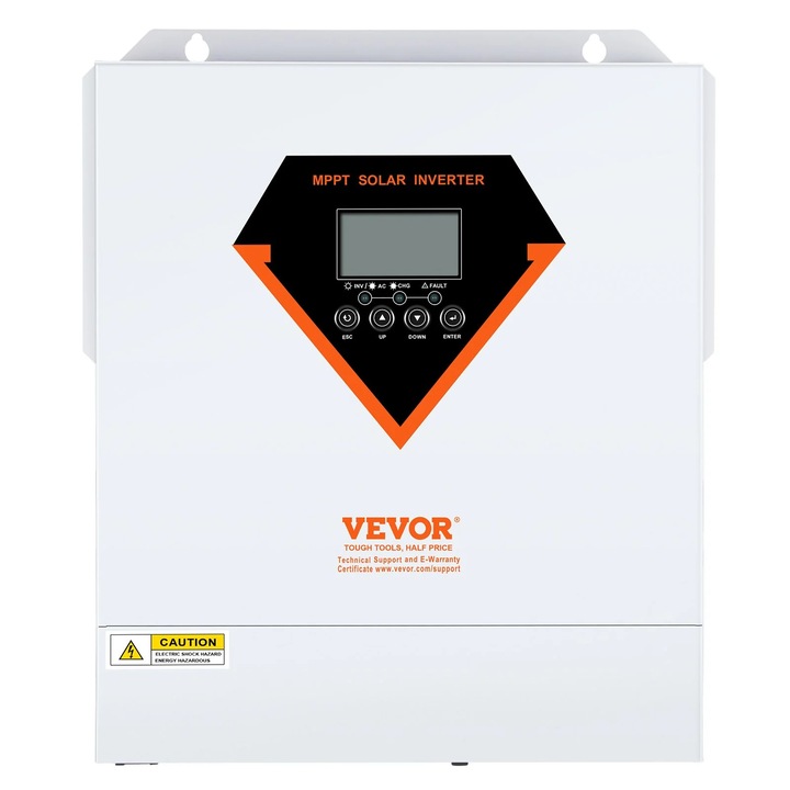 Napelemes inverter, hibrid, 3500 W, fehér