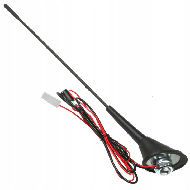 Antena auto, ME PREMIUM, pentru Renault, Cu garnitura de acoperis, Materiale de inalta calitate, Executie robusta, 17,5 cm, Negru