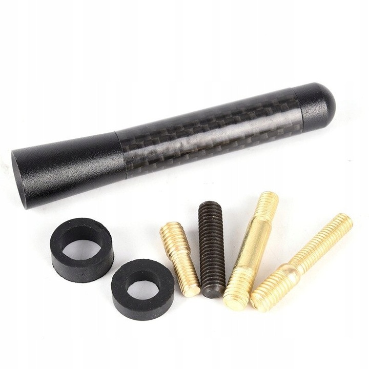 Antena auto, ME PREMIUM, Universal, 80nn, Materiale de inalta calitate, Design robust, Cu adaptoare de montare interschimbabile, Negru