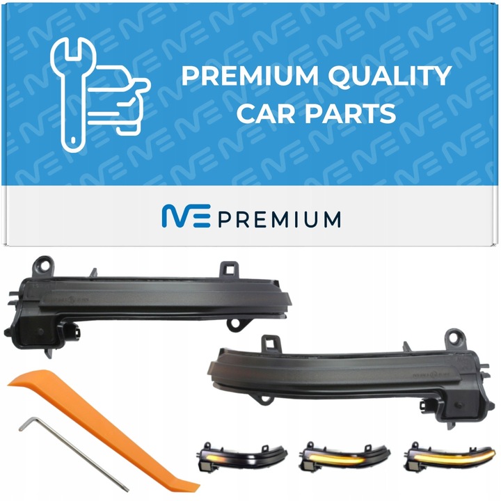 LED irányjelző, ME PREMIUM, Bmw-hez, Füstölt, Kiváló minőség, Szilárd kivitelezés, Könnyen szerelhető, Autós tartozék, Fekete