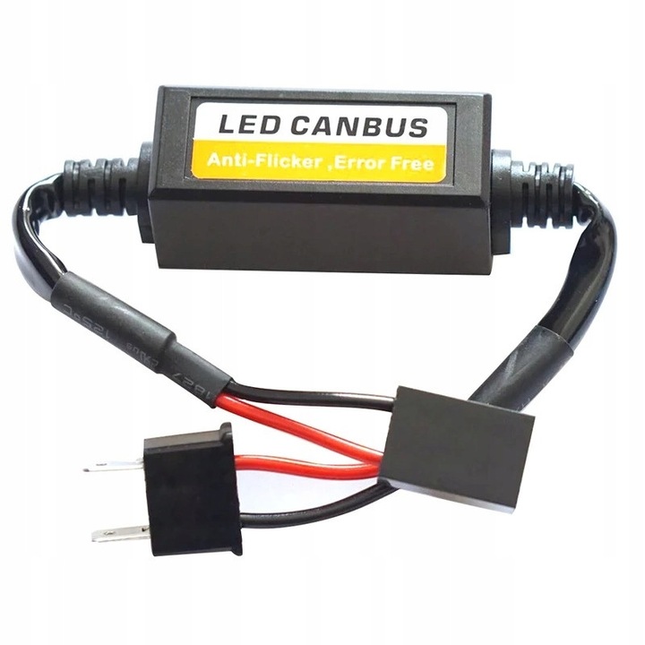 Rezistor filtru canbus pentru becuri h7 led, ME PREMIUM, Universal, Eliminarea erorii de bec ars, 12v, Usor de instalat, Materiale de inalta calitate, Accesoriu auto, Executie robusta, Negru