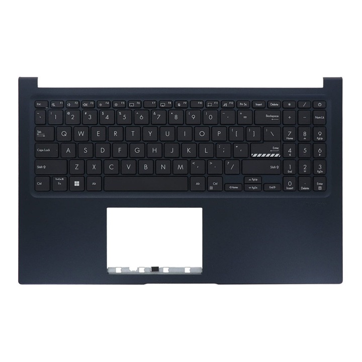Tastatura originala Asus S1500ZA, S1504VA, S1504ZA, X1504VA, F1504VA, X1504ZA, F1504ZA, P1504ZA, R1504ZA, V1504ZA, 90NB1021-R31UI0, iluminata, US, cu Palmrest bleumarin