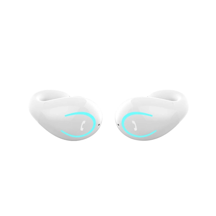 YANYXR Bluetooth 5.3 fülhallgató, sztereó, csíptetős, fekete, 2 db-os szett, 4-6 óra üzemidő