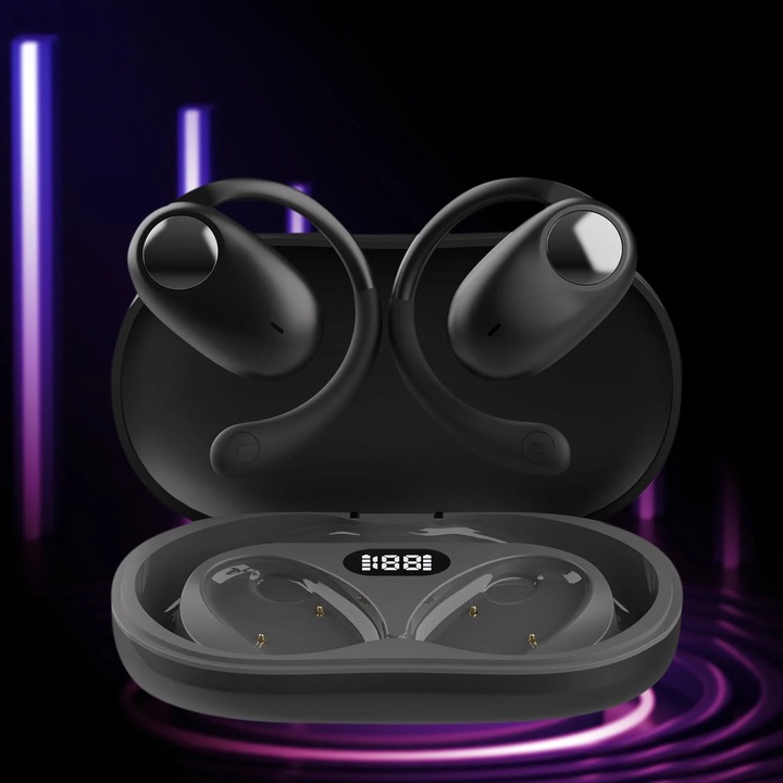 YANYXR Bluetooth 5.3 vezeték nélküli fülhallgató, sztereó, fehér, 4-6 óra üzemidő