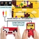Мини Ретро Конзола Game Boy – Kleur Геймър, 8-битов ръчен плейър, Класически контролер, Размер: 8.13х11.82х2.2 сантиметра, Цвят: Червен/черен