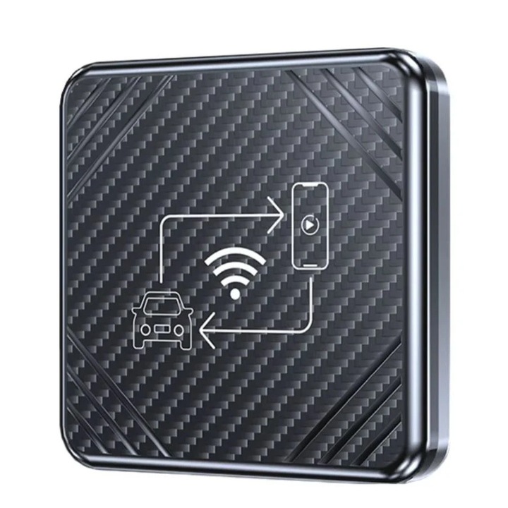 Adaptor Wireless Carplay si Android Auto Techstar V2, Plug and Play, Bluetooth 5.0, Conexiune Automata, Compatibil iOS si Android, USB Type-C
