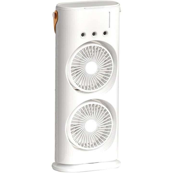 Hordozható asztali ventilátor spray-párásítással és távirányítóval, EMATTERIO®