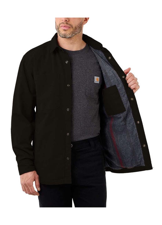 Camasa barbati Carhartt Rugged Flex, neagra, material rezistent, interior poliester, 2XL INTL