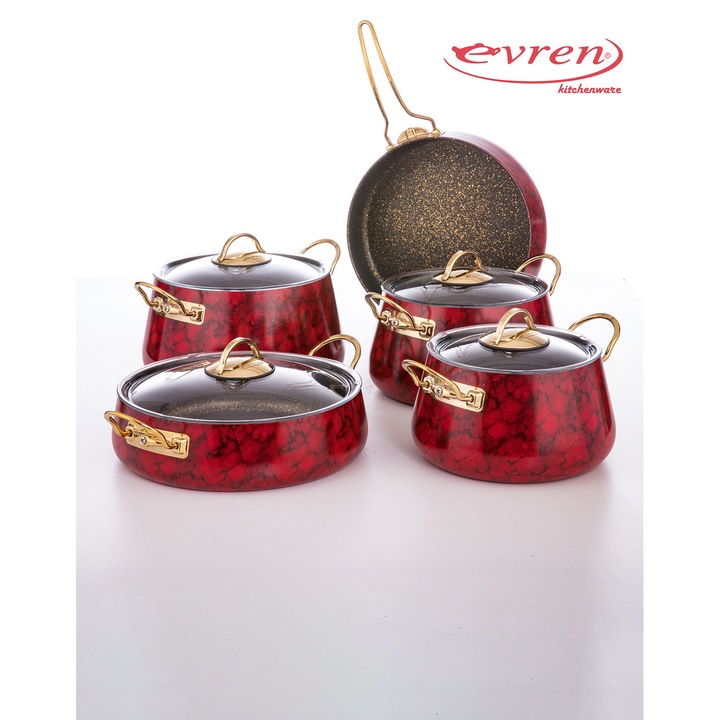 Комплект от 9 тенджера EVREN, Martello, керамични