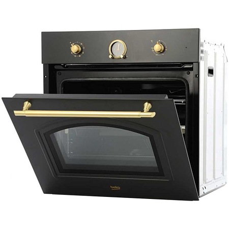 Cuptor incorporabil rustic Beko OIM27201A, Multifunctional, Grill, 71 l, Clasa A, Antracit