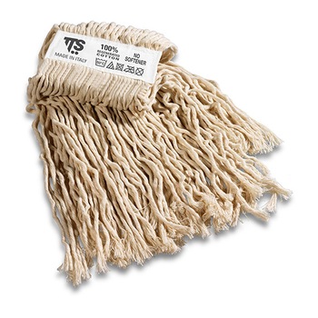 Mop profesional din bumbac 400gr cu sistem de prindere si coada din lemn tratat Mop profesional din bumbac 400gr cu sistem de prindere si coada din lemn tratat