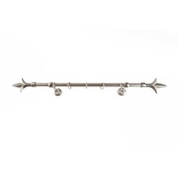 galerie metalica 300 cm pentru perdele simpla model lance grosime 16 mm inox kit complet imagen 46_0_
0