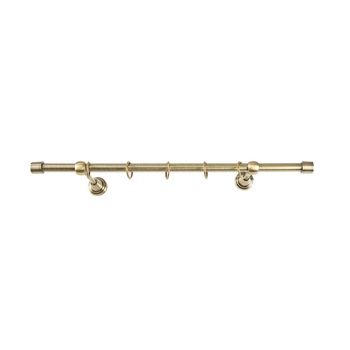 Galerie metalica 160 cm pentru perdele, simpla, model Dop, grosime 16 mm, auriu antic, KIT COMPLET Galerie metalica 160 cm pentru perdele, simpla, model Dop, grosime 16 mm, auriu antic, KIT COMPLET