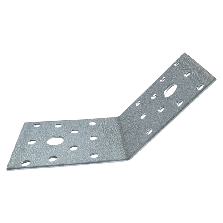 135°-os csatlakozási szög, BKshop, Klr 2, 70X70X55X2.5, Fémhez használt, Horganyzott acél anyag, Ideális otthoni használatra, Profi, Ezüst/Kromatikus ezüst