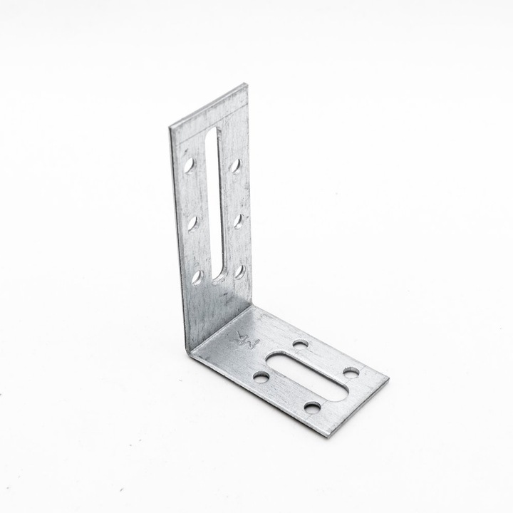 BKshop Állítható szögtartó, Krd3, 80X55X30X2mm, Univerzális, horganyzott acél anyag, ideális otthoni használatra, profik, ezüst/kromatikus ezüst