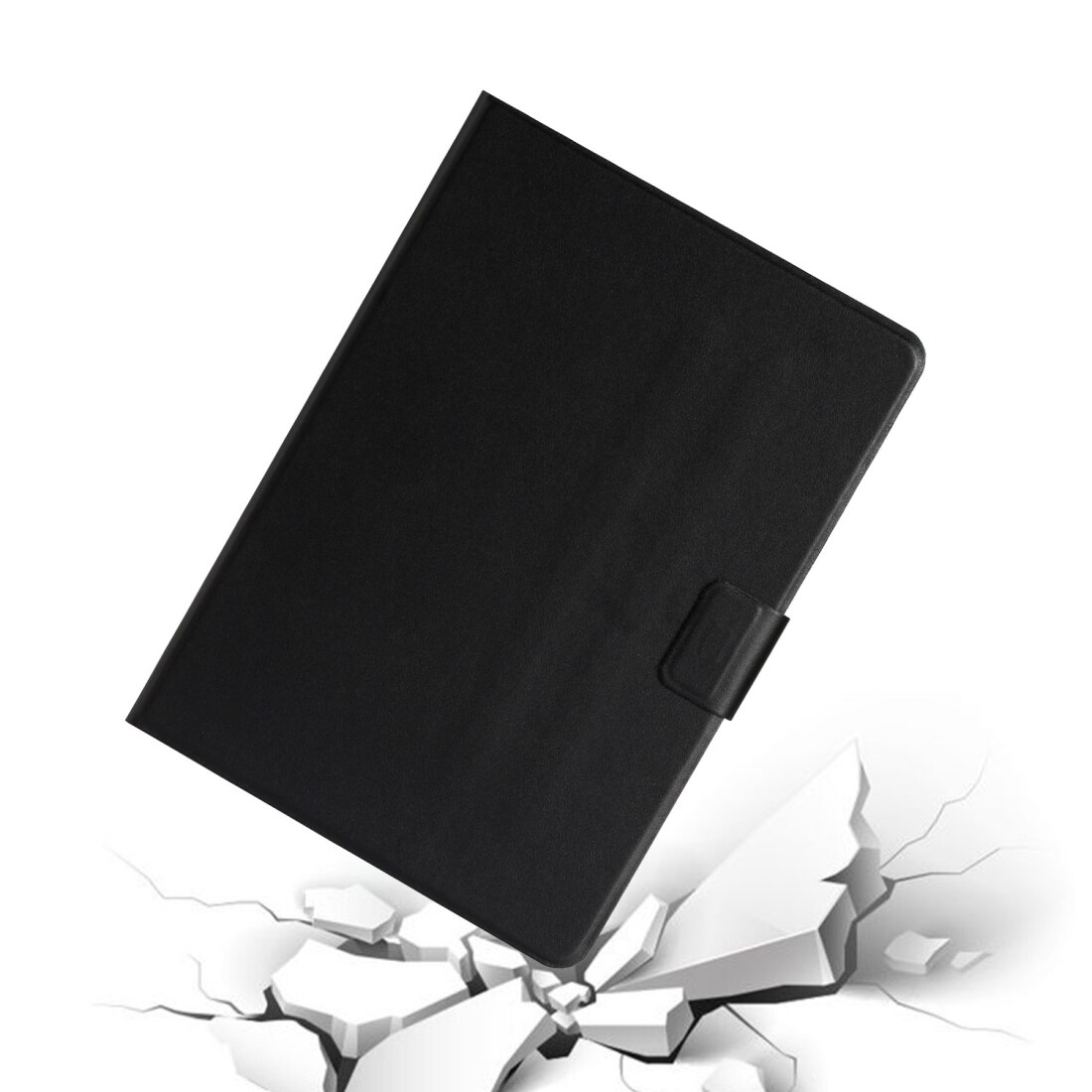 Husa tableta compatibila cu Samsung Galaxy Tab A 10.1 T580/T585, 2016, piele orizontala flip, cu sloturi pentru carduri si suport, functie auto Sleep/Wake, Negru